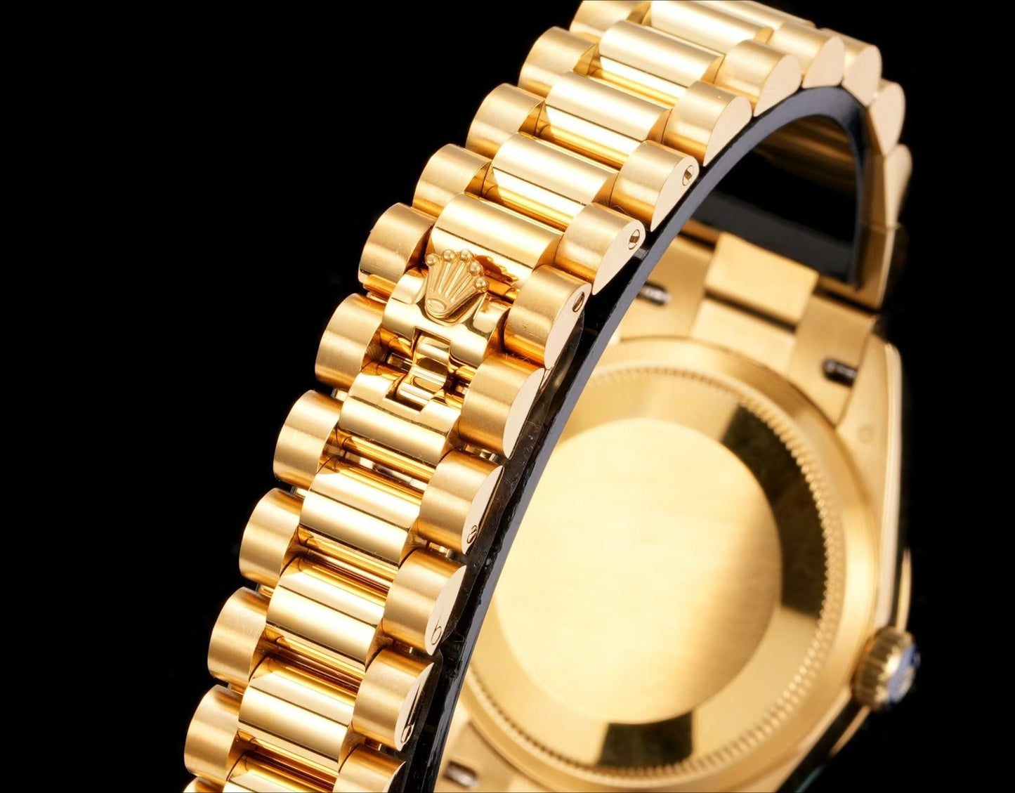 LADY -Yellow gold -Rhinestone bezel-Red -904L Steel - cal.2671 -Automatic - 31mm