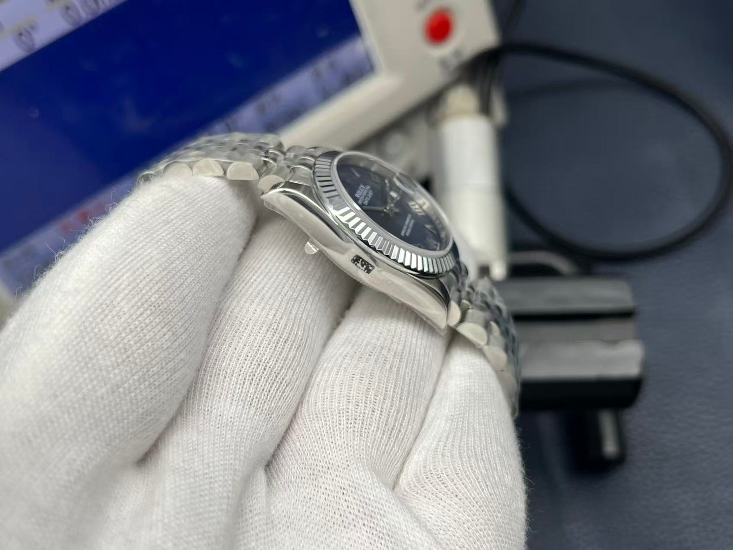 LADY -Blue - Silver 904L Steel - cal.2671 -Automatic - 31mm