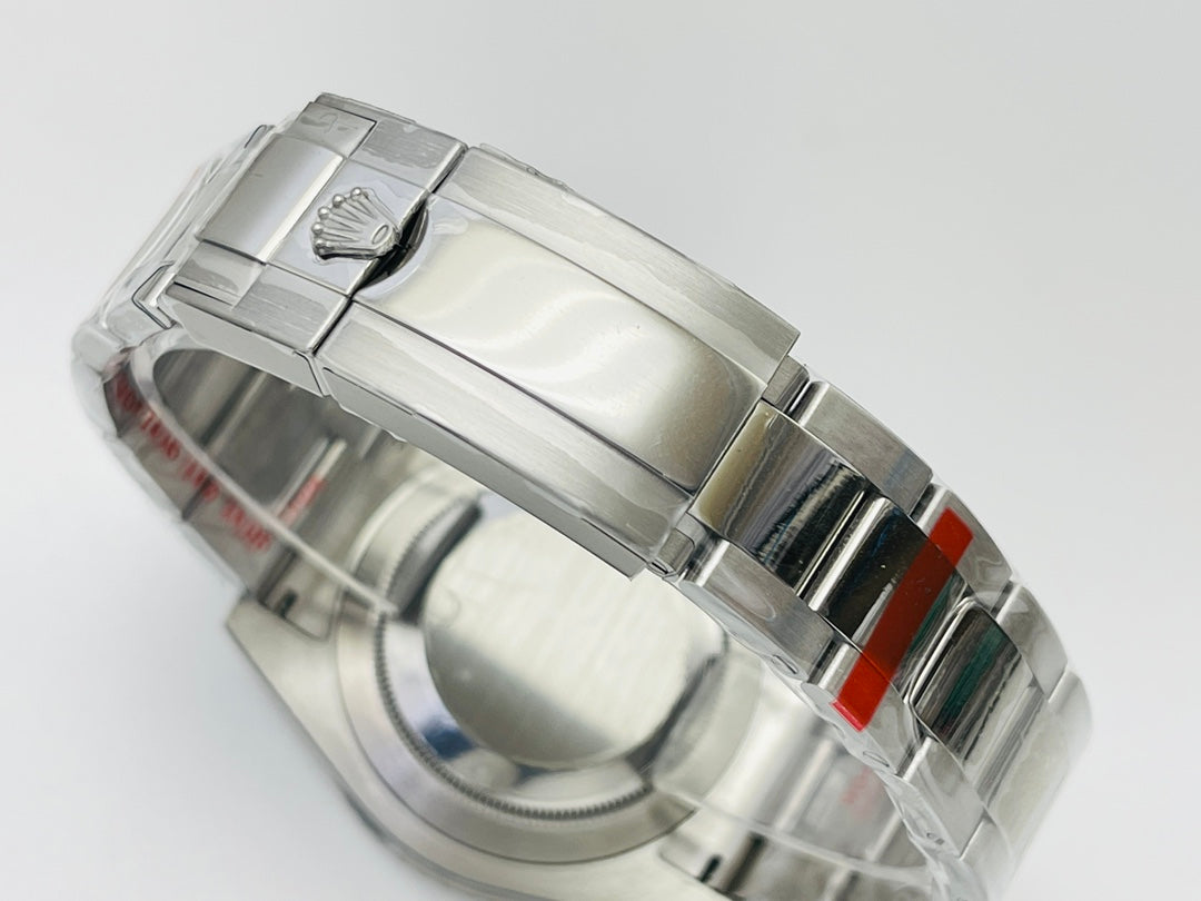 C Factory - Black Bezel - Silver- White 904L Steel - Automatic - 40mm