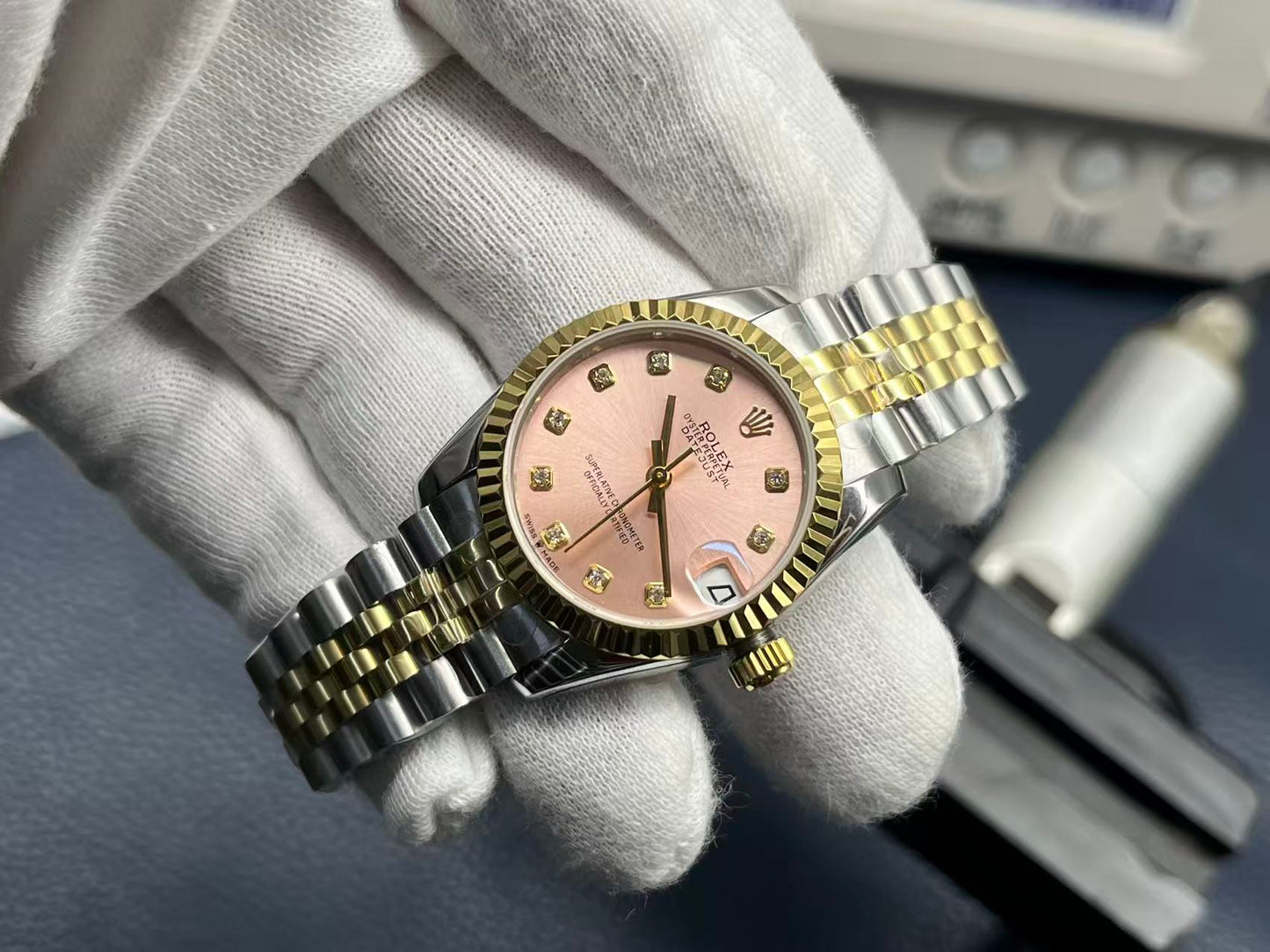 LADY -Pink - Yellow Silver 904L Steel - cal.2671 -Automatic - 31mm
