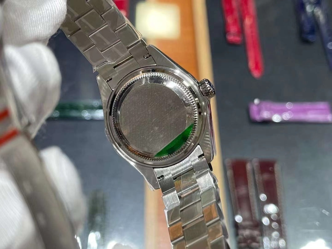 LADY -Pink -Rhinestone bezel- 904L Steel - cal.2671 -Automatic - 31mm