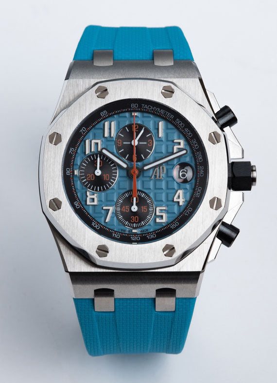 TOP! Blue Silver - Blue Rubber - Automatic - 44mm