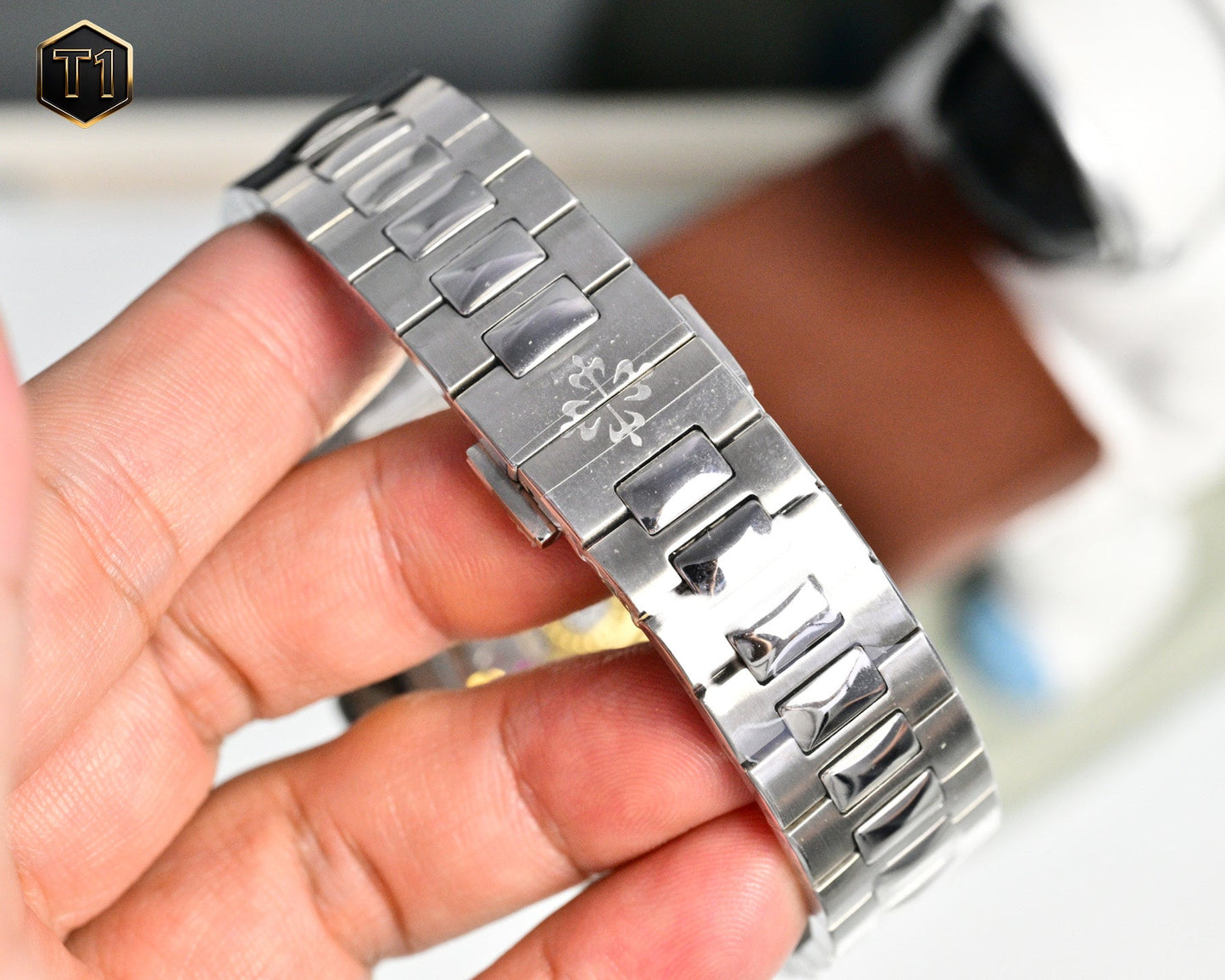 Green Silver -Rhinestone bezel- Silver 904L Steel - Automatic 240- 40mm