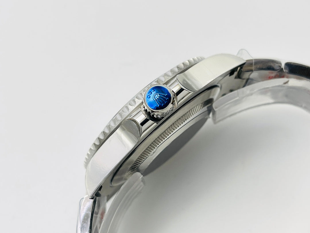 C Factory - Black Bezel - Silver- White 904L Steel - Automatic - 40mm