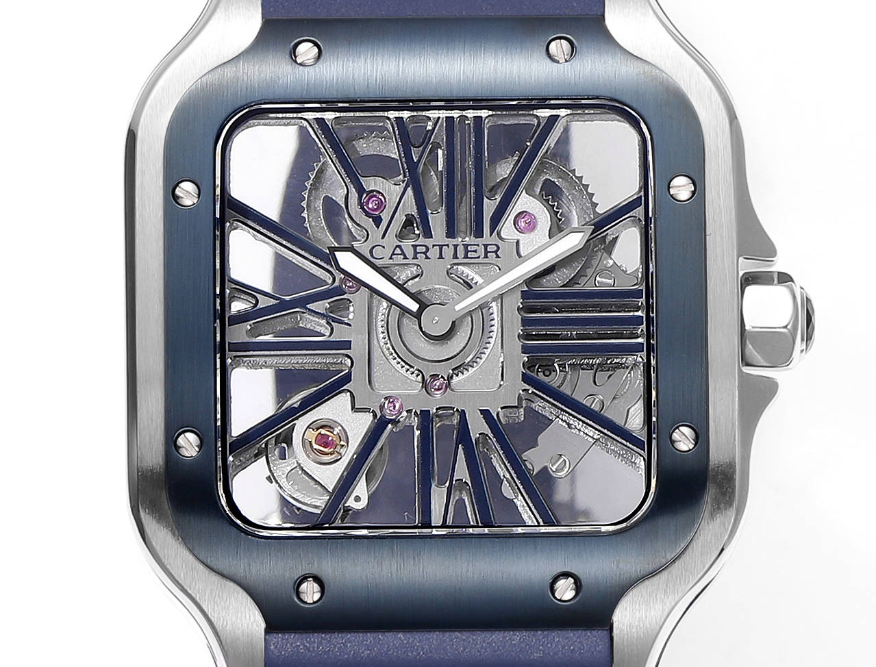 Two hands -Ultra-thin Hollow - Blue 904L Steel - Automatic - 40mm