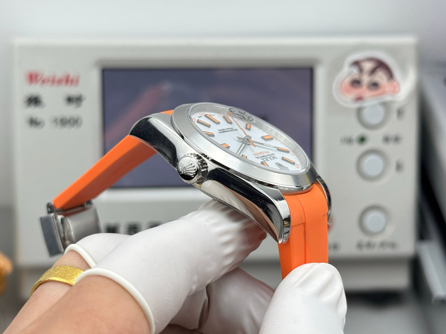White - Silver Orange - Orange Rubber - Automatic-3131 - 40mm