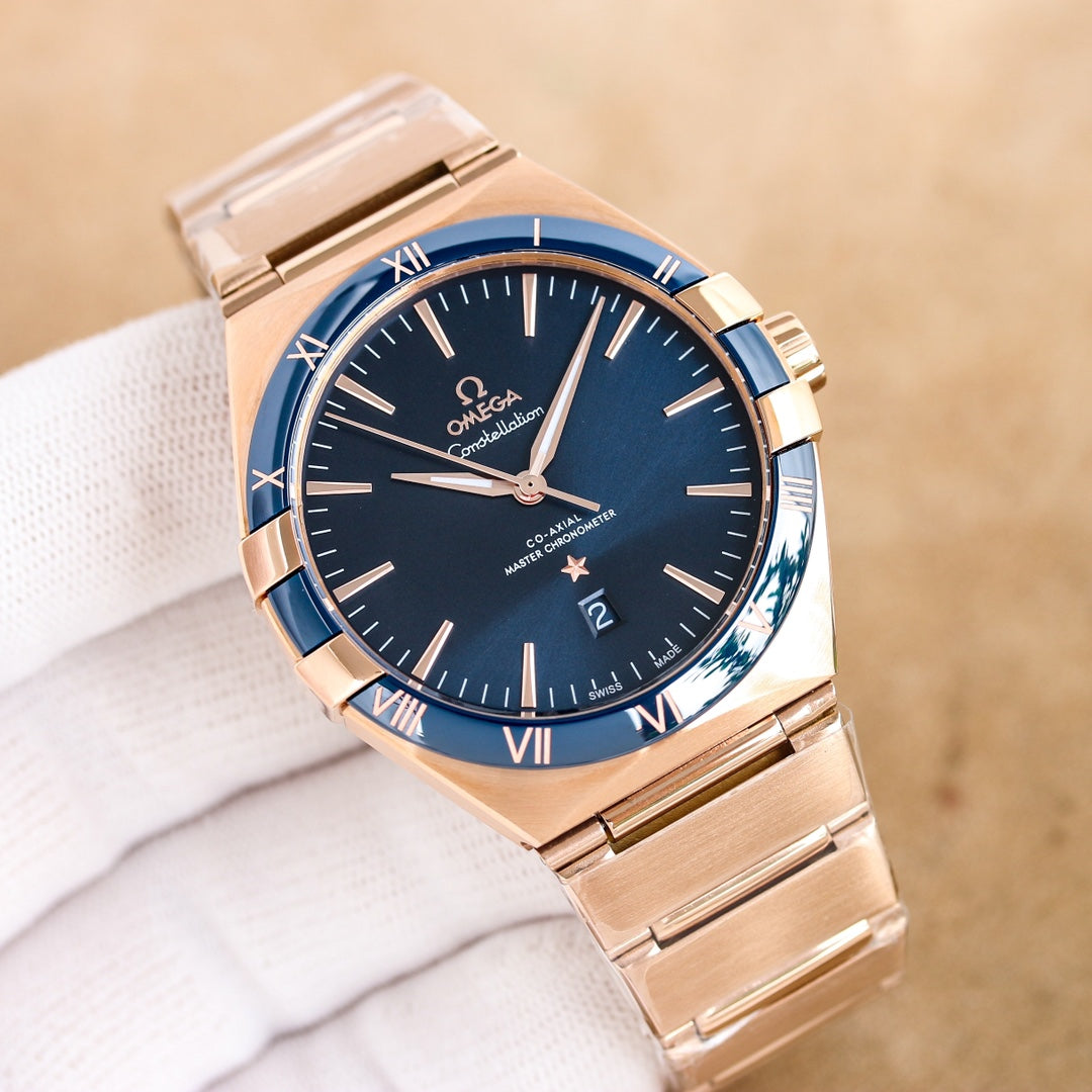 Blue -Rosegold - 904L Steel- Automatic - 41mm