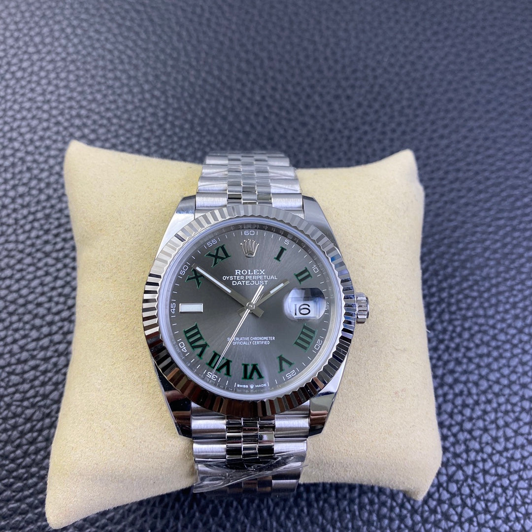 Top- Gey Silver - White 904L Steel - Automatic - 41mm