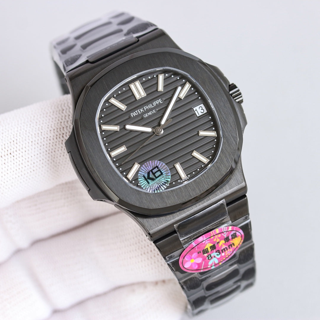 Black - Ultra-thin - Black 904L Steel - Automatic - 40mm