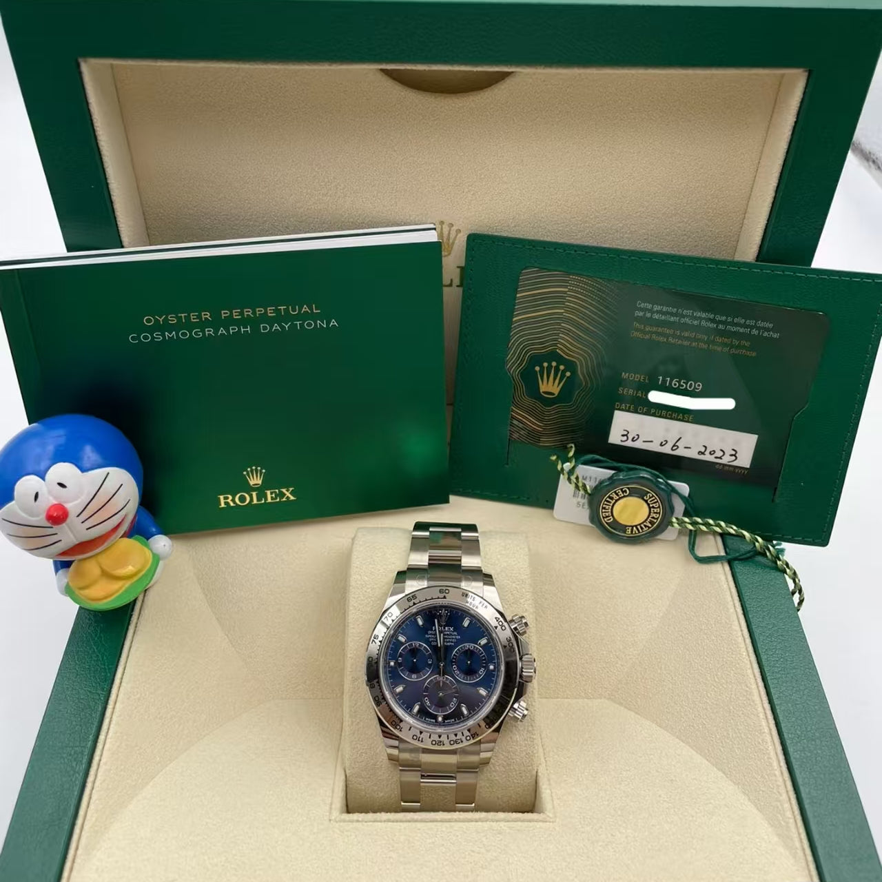Chronograph -C-Factory -Blue - Silver 904L Steel- Automatic 4130 - 40mm