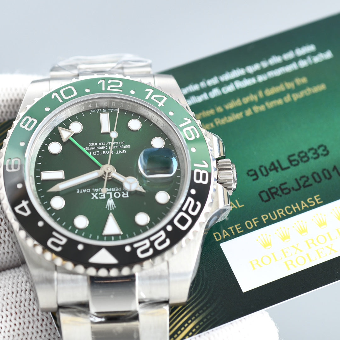 C Factory - Green- Silver 904L Steel -3285 Automatic - 40mm