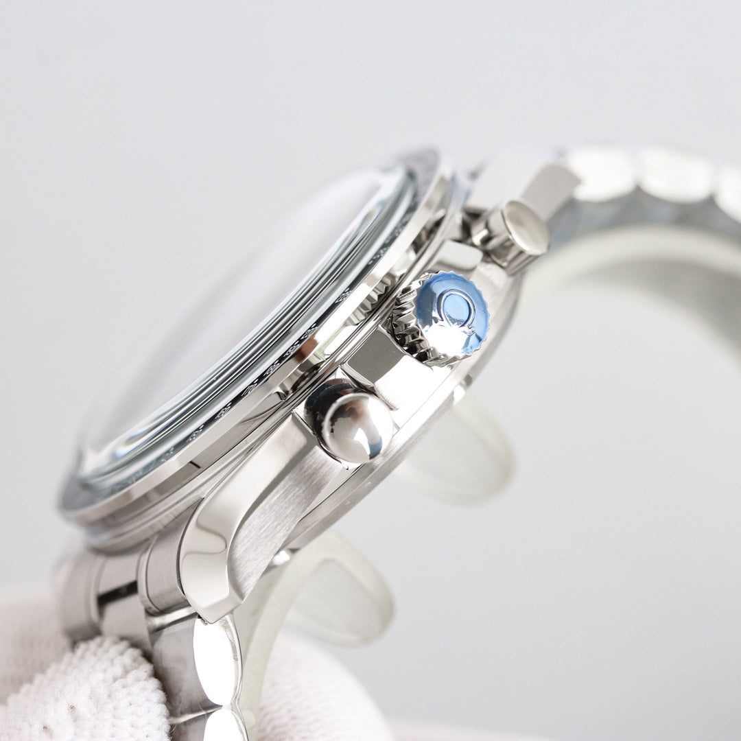 Black White - Thickened Sapphire Glass -904L Steel- 3861 Manual Winding - 44mm