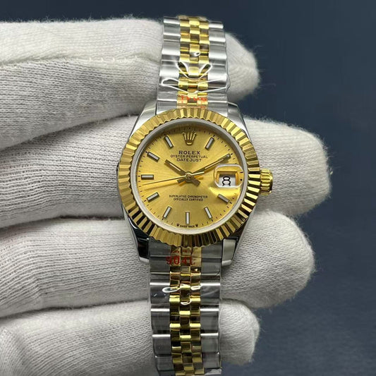 LADY -Yellow Gold- Silver 904L Steel - cal.2671 -Automatic - 31mm