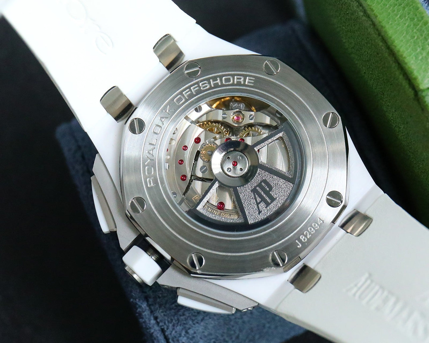Replacement Compensation Watch - White Rubber- Automatic - 44mm