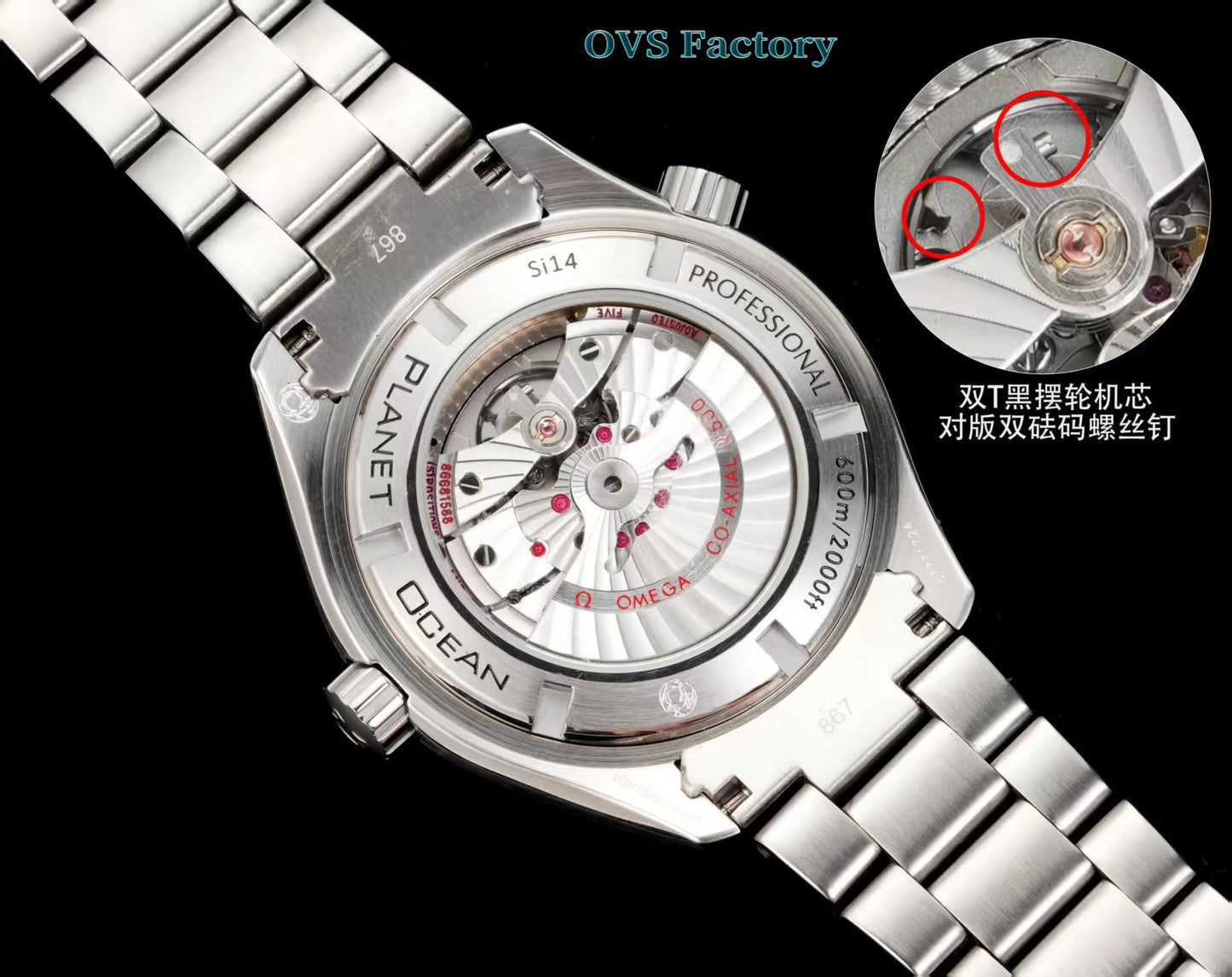 Black Silver - Black -White 904L Steel - Automatic - 45.5mm