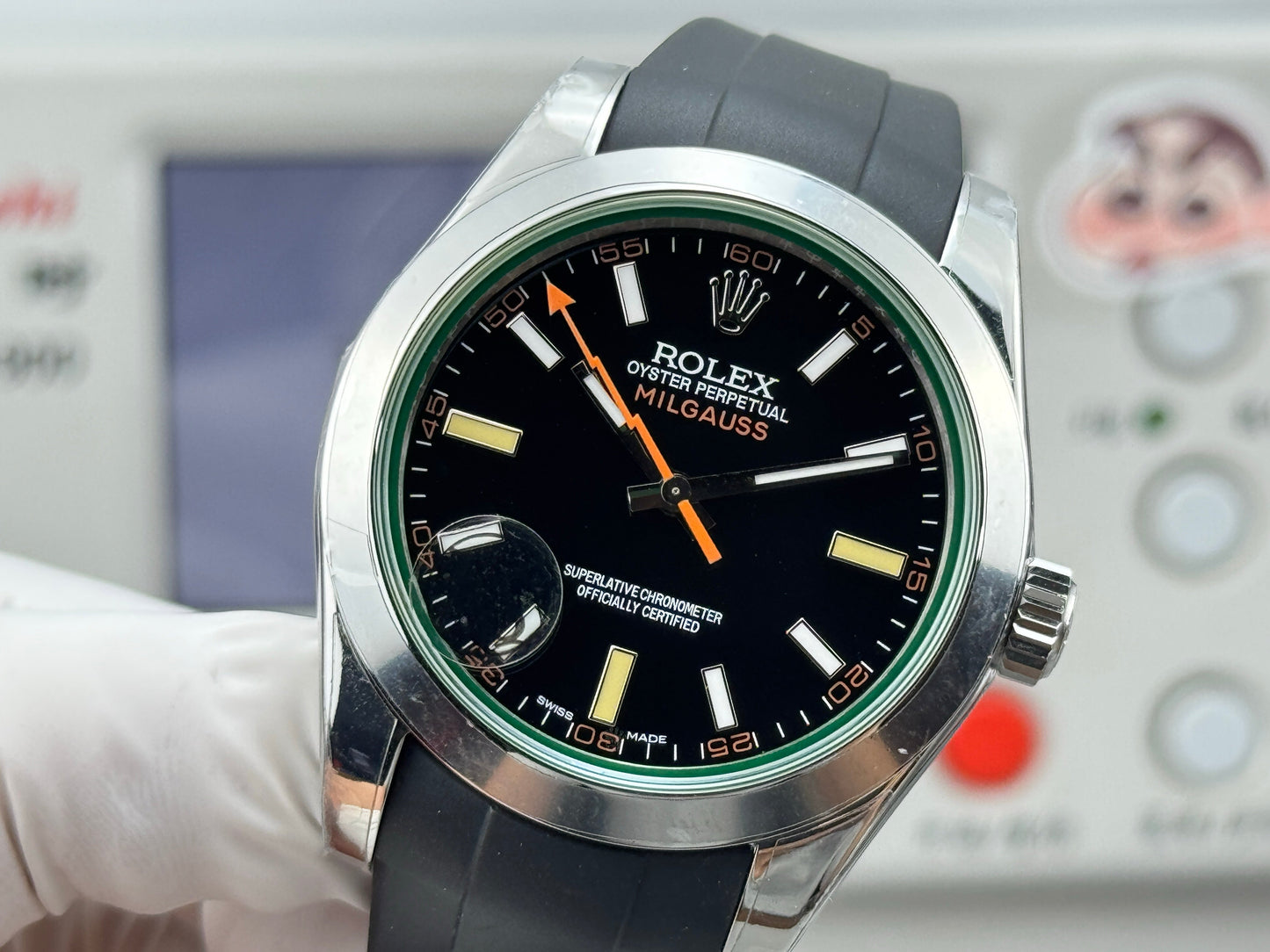 Black- Yellow Orange - Black Rubber - Automatic-3131 - 40mm