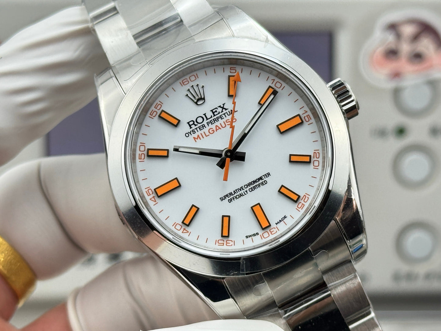 White - Silver Orange - White 904L Steel - Automatic-3131 - 40mm
