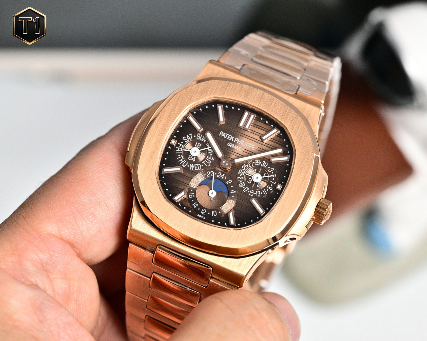 Brown - Rosegold Silver 904L Steel - Automatic 240- 40mm