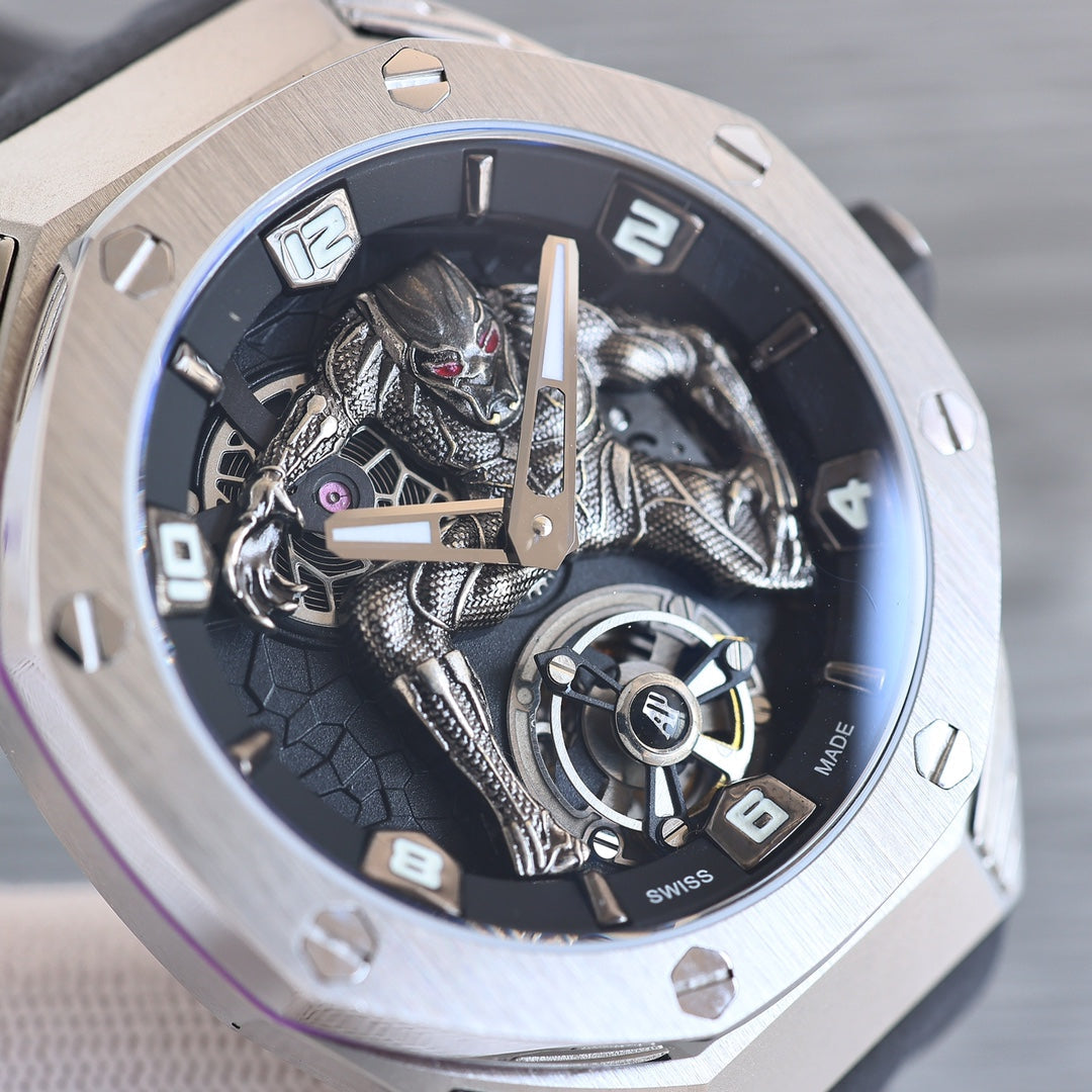 Tourbillon Black - Black Rubber - Automatic - 44mm