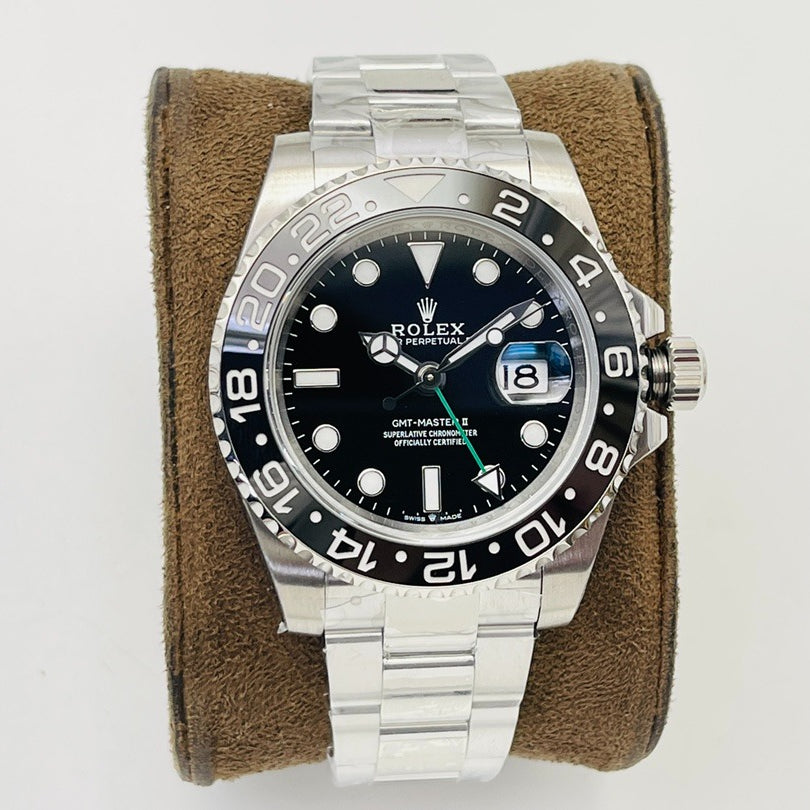 C Factory - Black Bezel - Silver- White 904L Steel - Automatic - 40mm