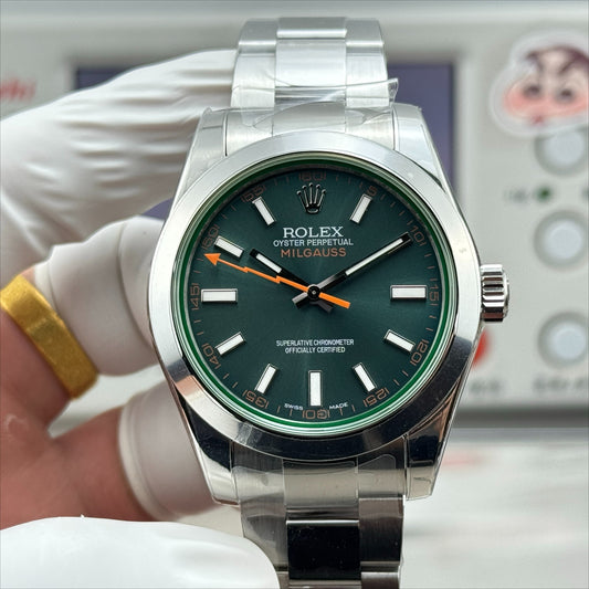 Green - Silver - White 904L Steel - Automatic-3131 - 40mm
