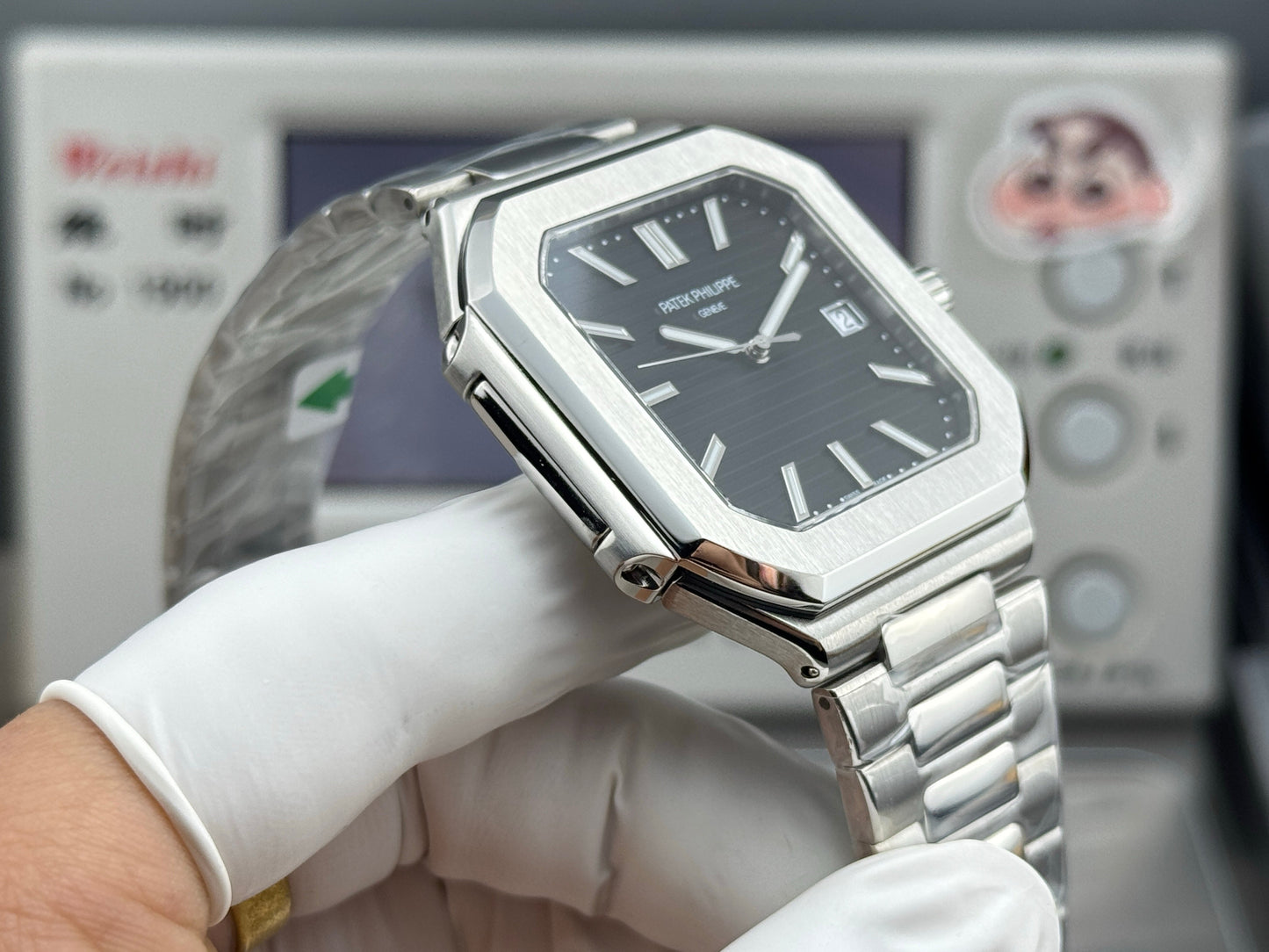 Black Square - Ultra-thin - Silver 904L Steel - Automatic 330SC- 45mm