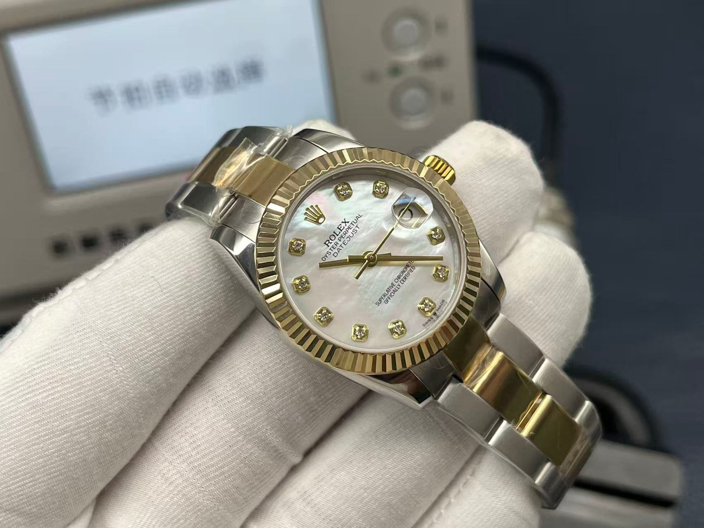 LADY -White Silver- 904L Steel - cal.2671 -Automatic - 31mm