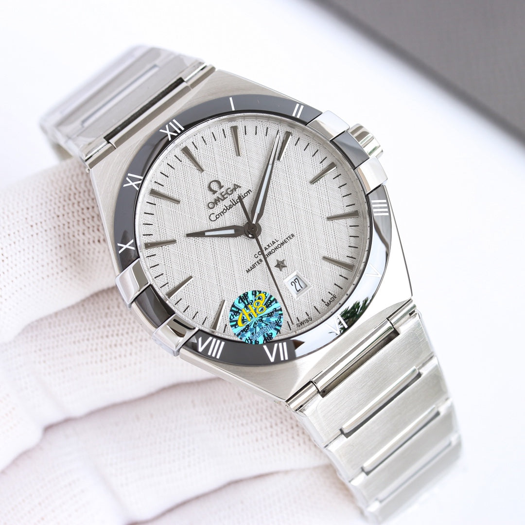White Grey - Silver 904L Steel- Automatic - 41mm
