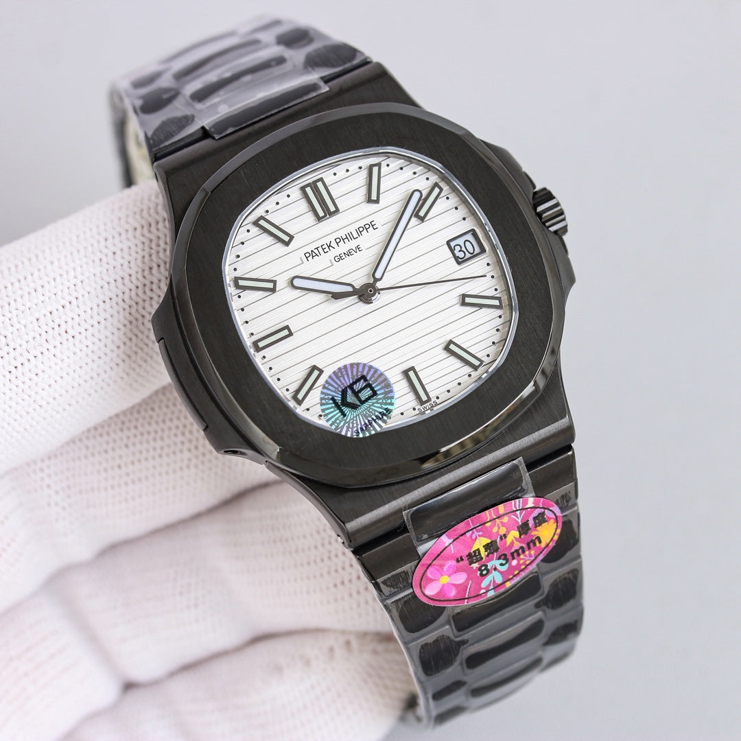 White - Ultra-thin - Black 904L Steel - Automatic - 40mm