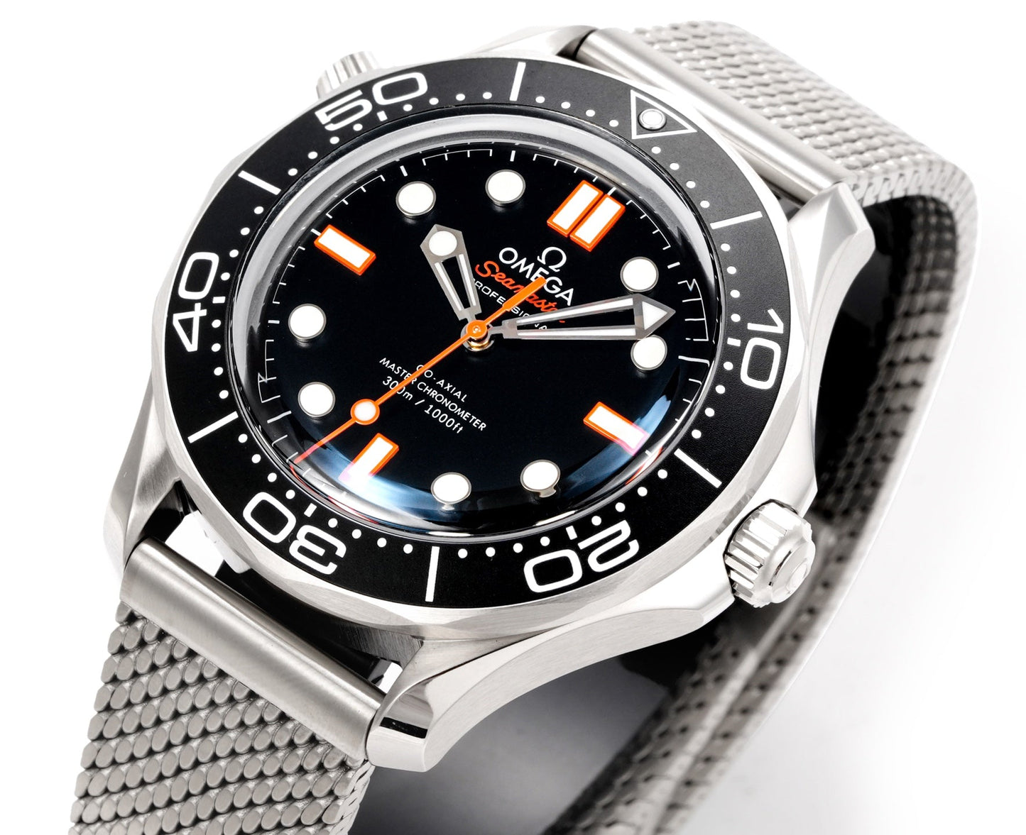 Black Silver- Orange - White 904L Steel- Automatic - 42mm