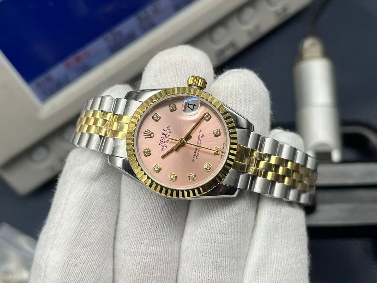 LADY -Pink - Yellow Silver 904L Steel - cal.2671 -Automatic - 31mm