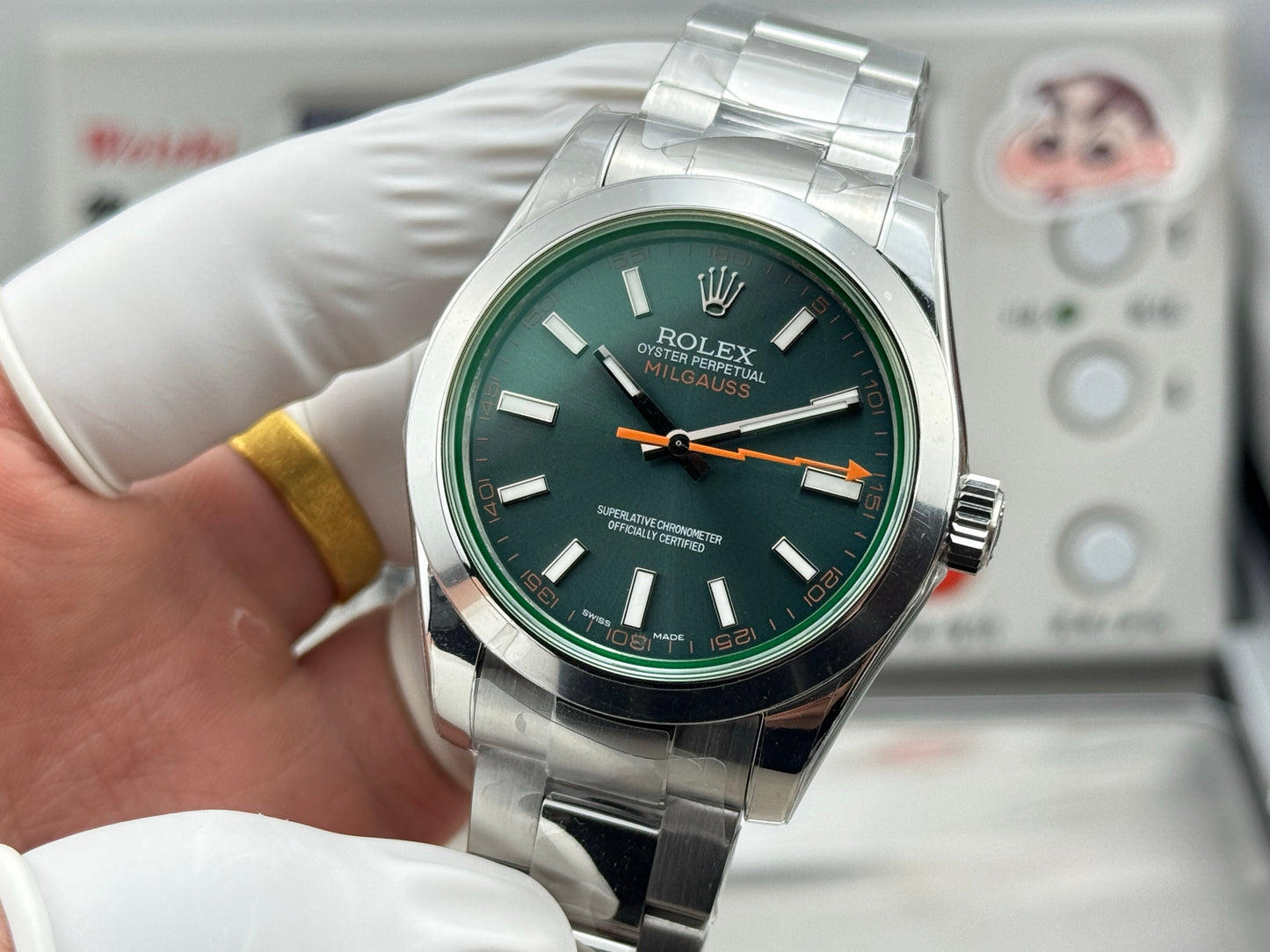 Green - Silver - White 904L Steel - Automatic-3131 - 40mm