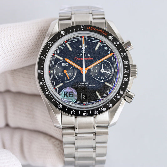 Chronograph -Frosted Face - Black Ceramic- 316L Steel- Automatic - 44mm