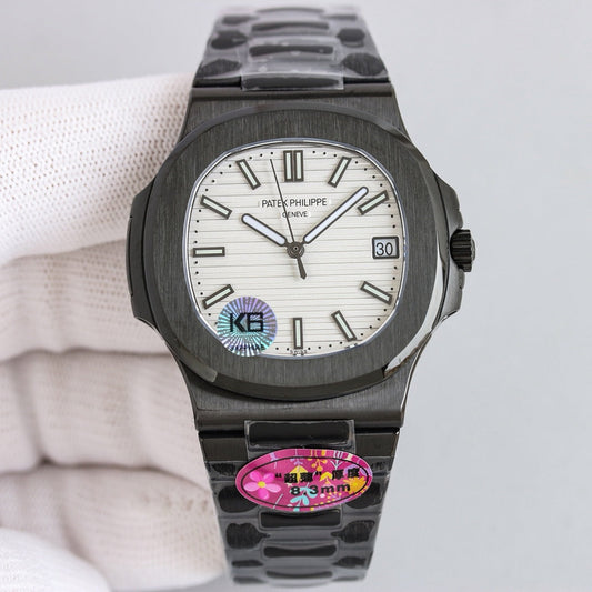 White - Ultra-thin - Black 904L Steel - Automatic - 40mm