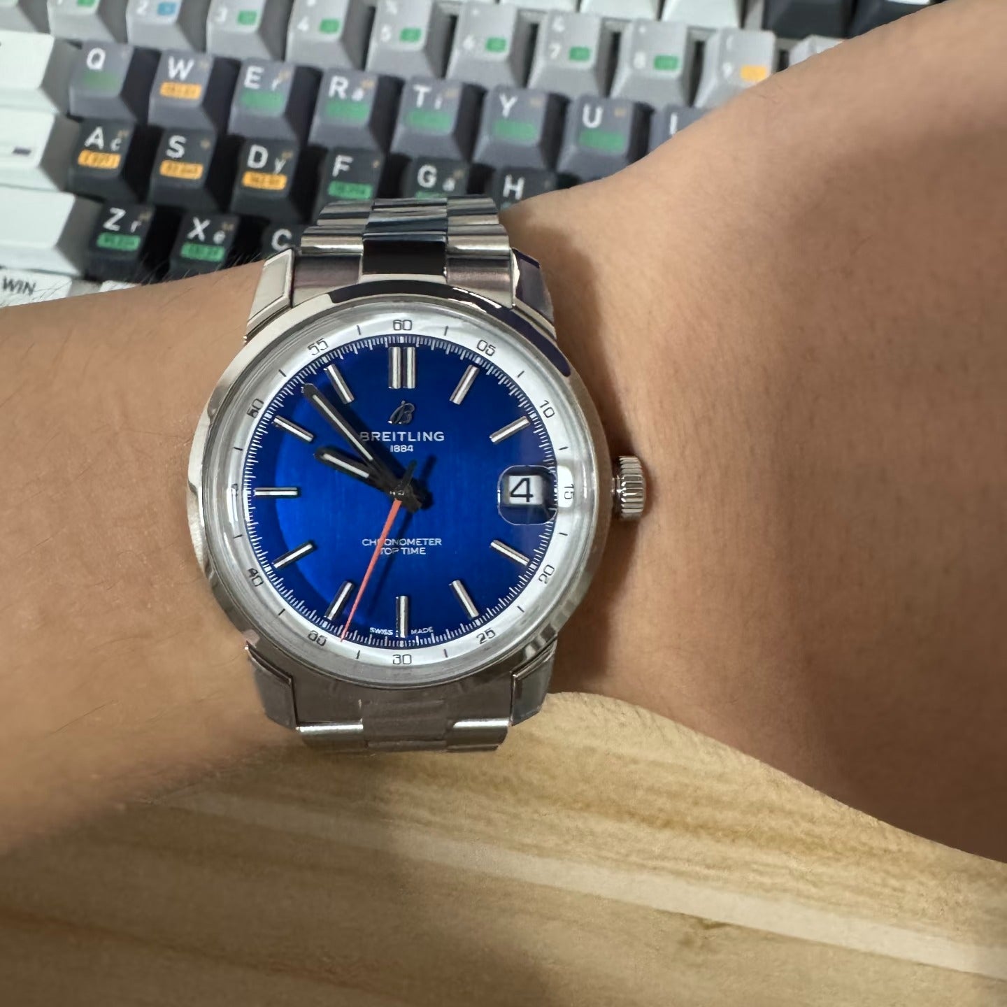 Blue Silver -904L Steel -8215-Automatic - 42mm