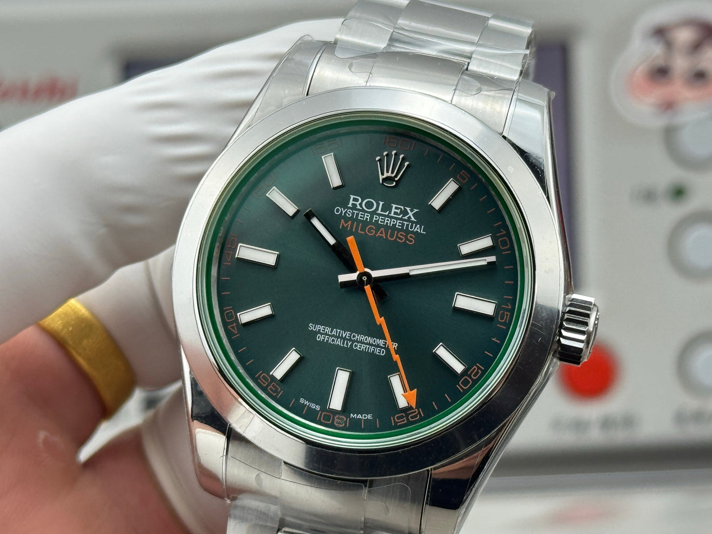 Green - Silver - White 904L Steel - Automatic-3131 - 40mm