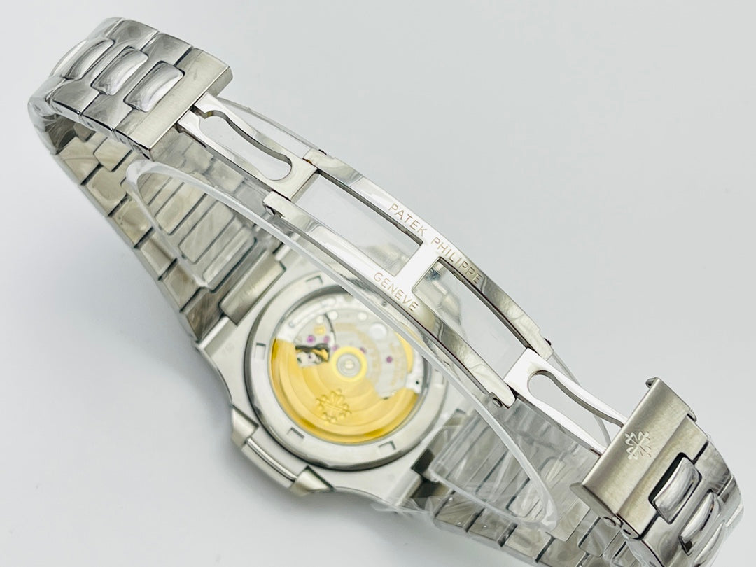 Blue - Rhinestones -Ultra-thin - Silver 904L Steel - Automatic 324SC- 40mm