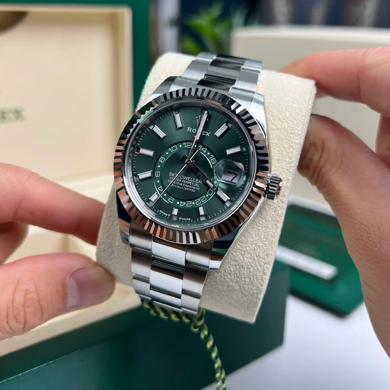 Green Silver - White 904L Steel- Automatic - 42mm