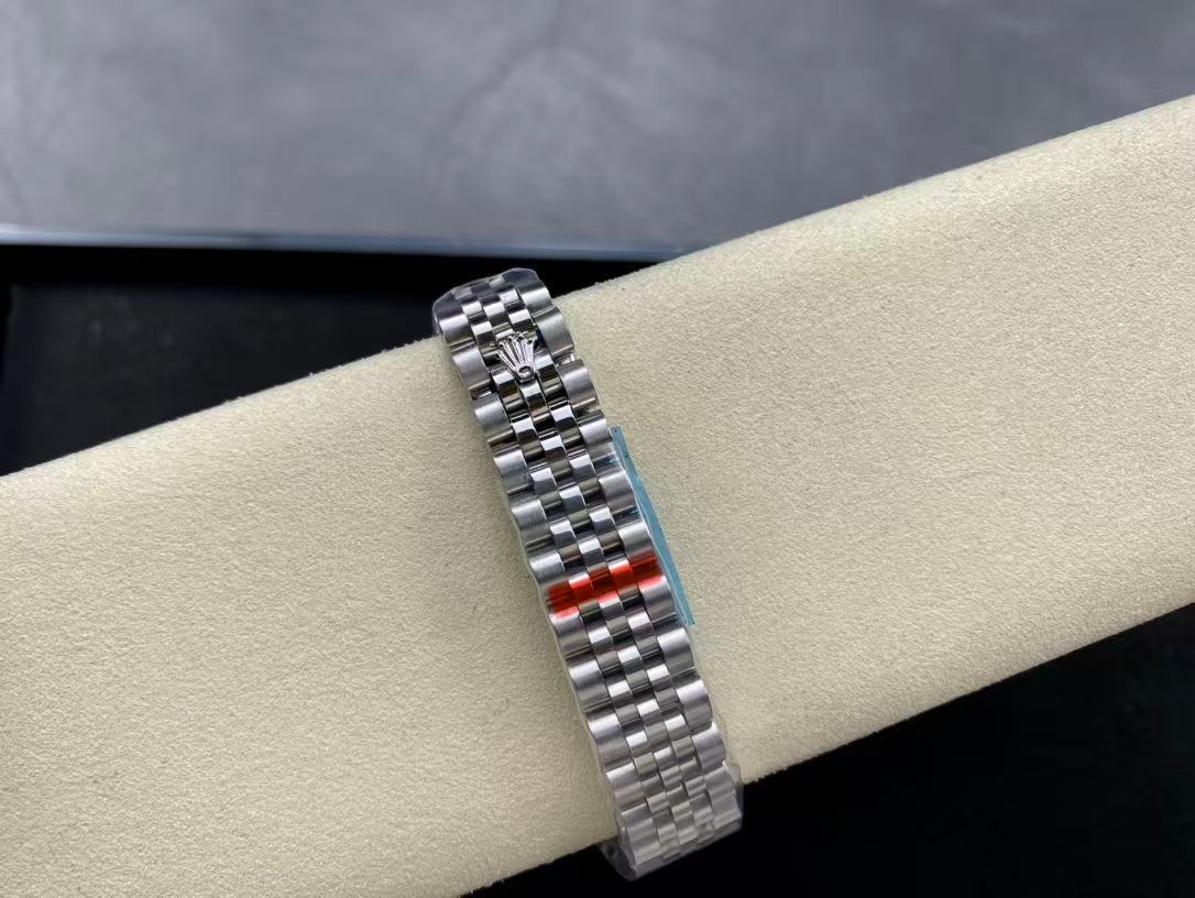 LADY -Blue -Rhinestone bezel - 904L Steel -Automatic - 31mm