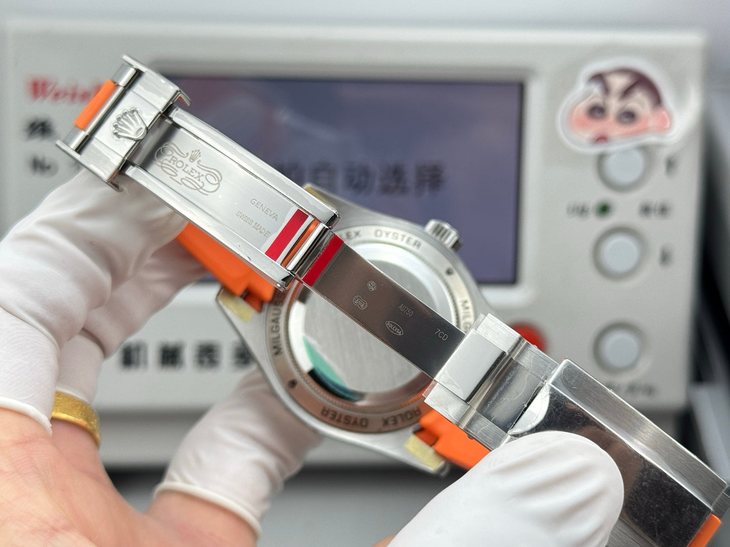 White - Silver Orange - Orange Rubber - Automatic-3131 - 40mm