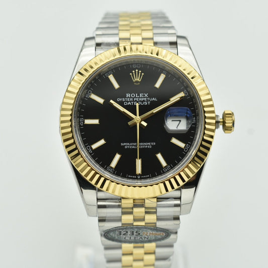 C-Factory - Black - Yellow Silver 904L Steel- Automatic - 41mm