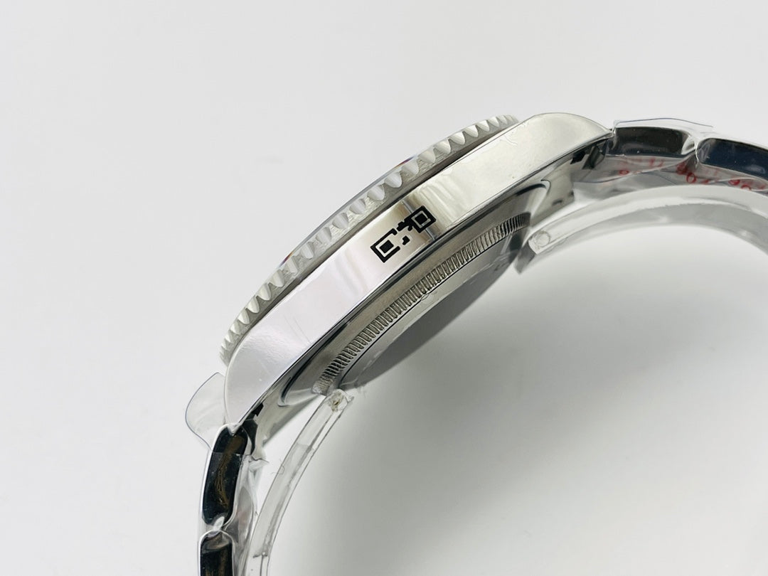 C Factory - Black Bezel - Silver- White 904L Steel - Automatic - 40mm