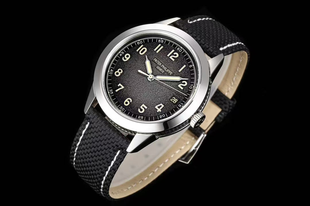 Grey -Frosted Face - Black rubber - Automatic - 40mm