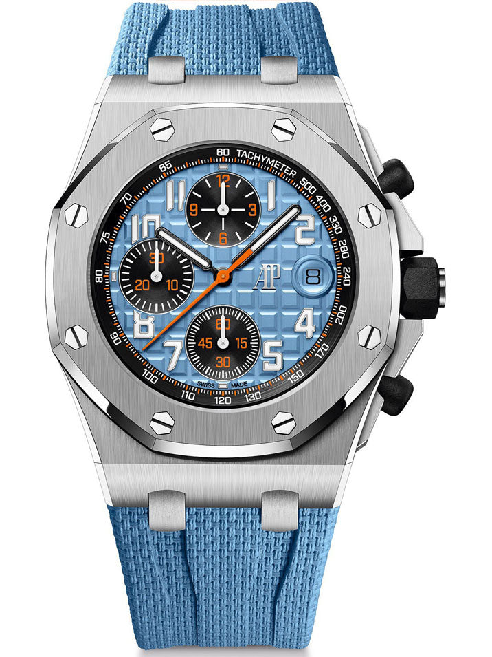 TOP! Blue Silver - Blue Rubber - Automatic - 44mm
