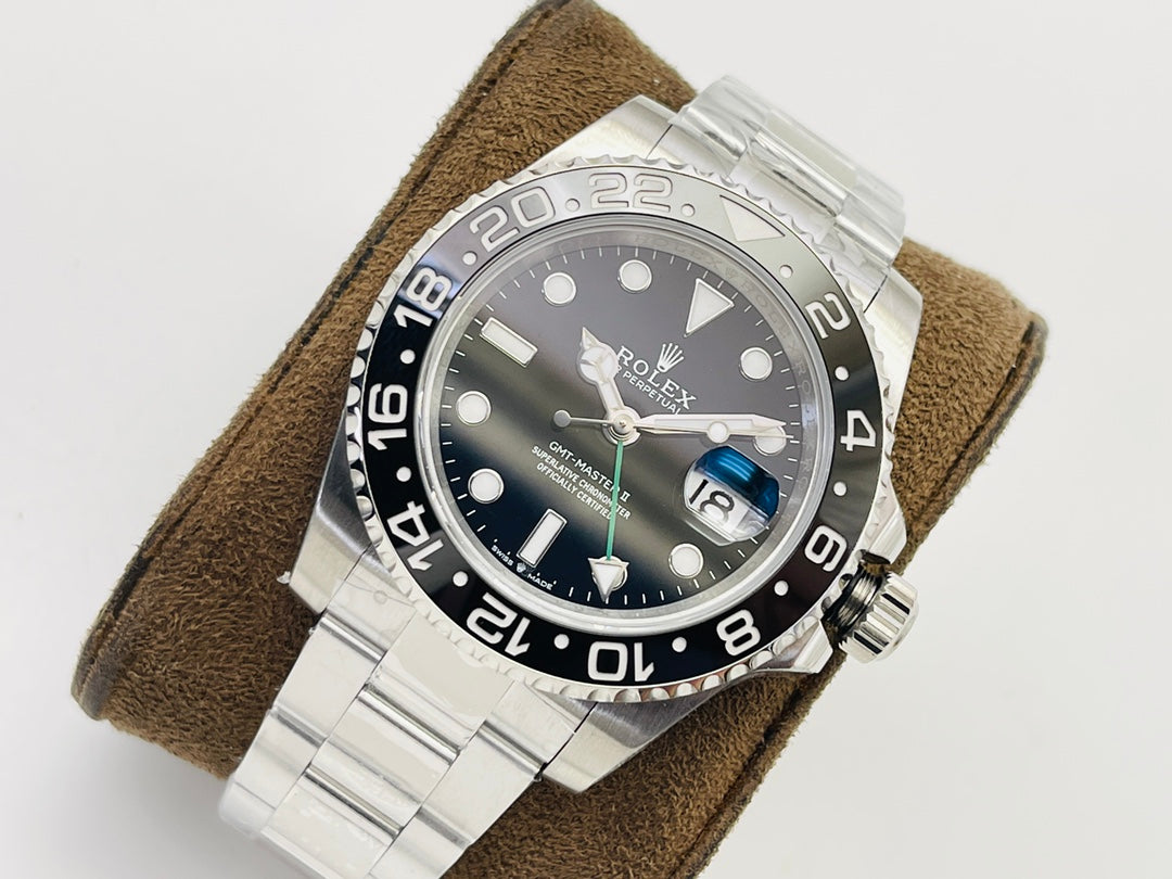 C Factory - Black Bezel - Silver- White 904L Steel - Automatic - 40mm