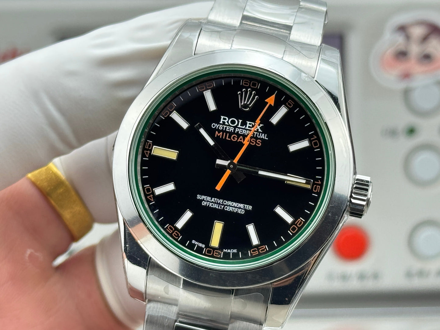 Black- Yellow Orange - White 904L Steel - Automatic-3131 - 40mm
