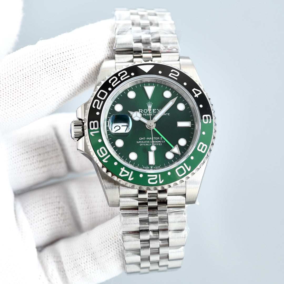 C Factory - Green- Silver 904L Steel -3285 Automatic - 40mm