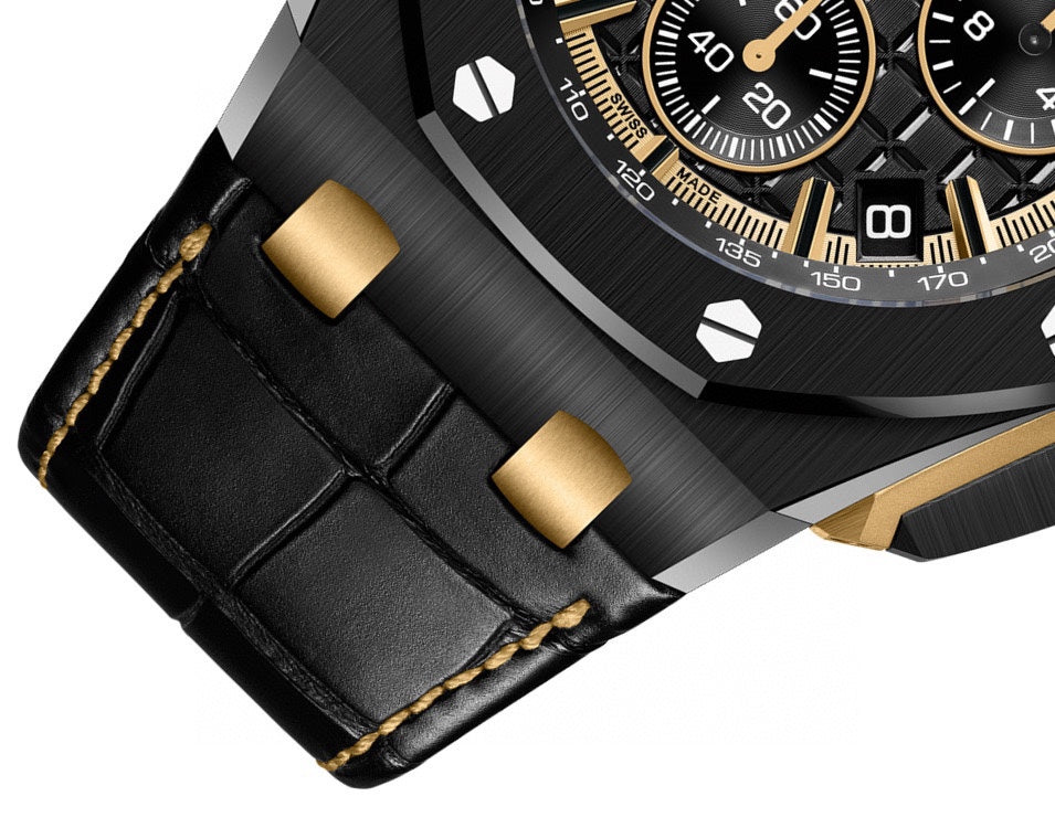 Black Ceramic - Black Leather- Automatic - 43mm