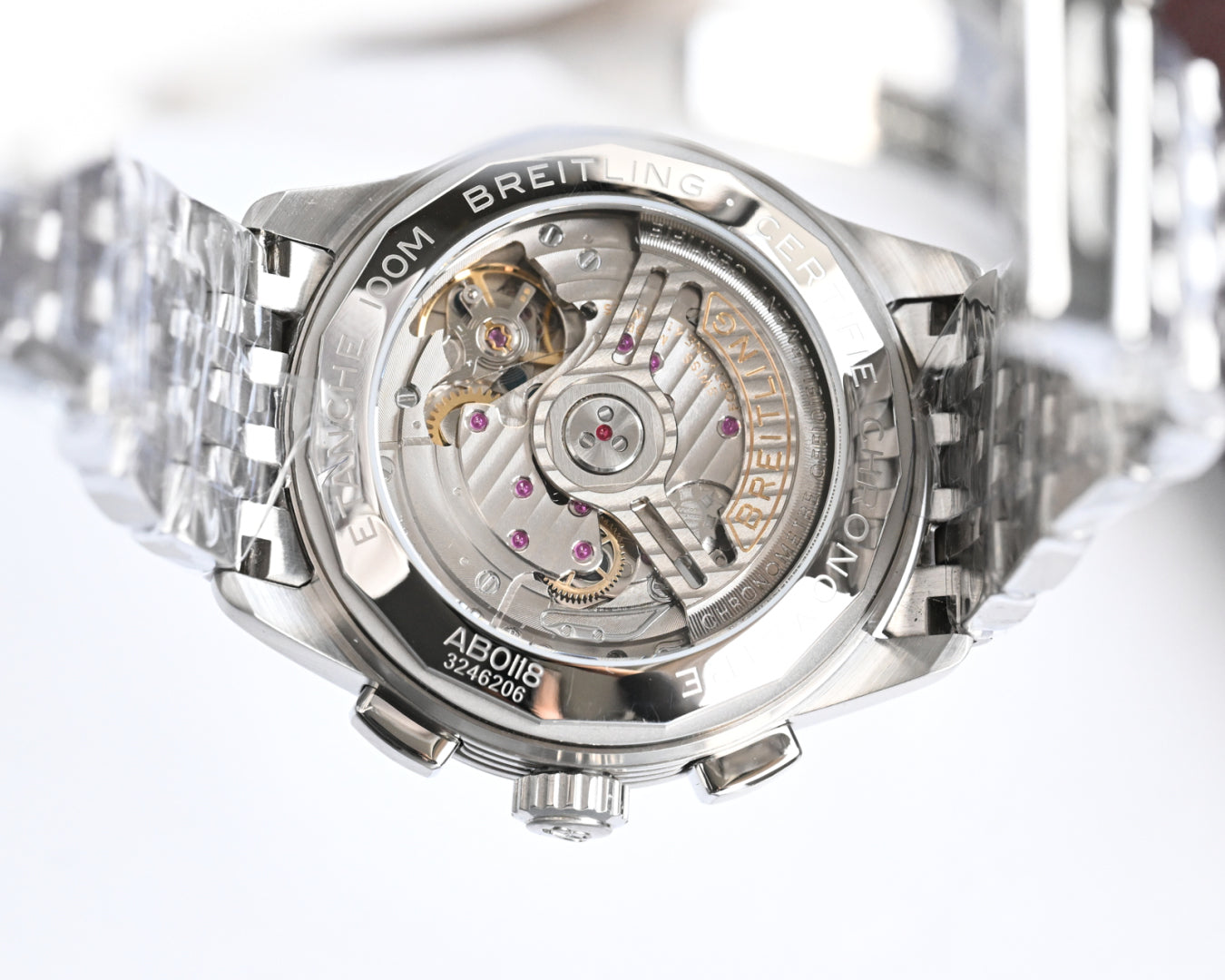 Chronograph - Green White - Silver 316L Steel - Automatic - 42mm