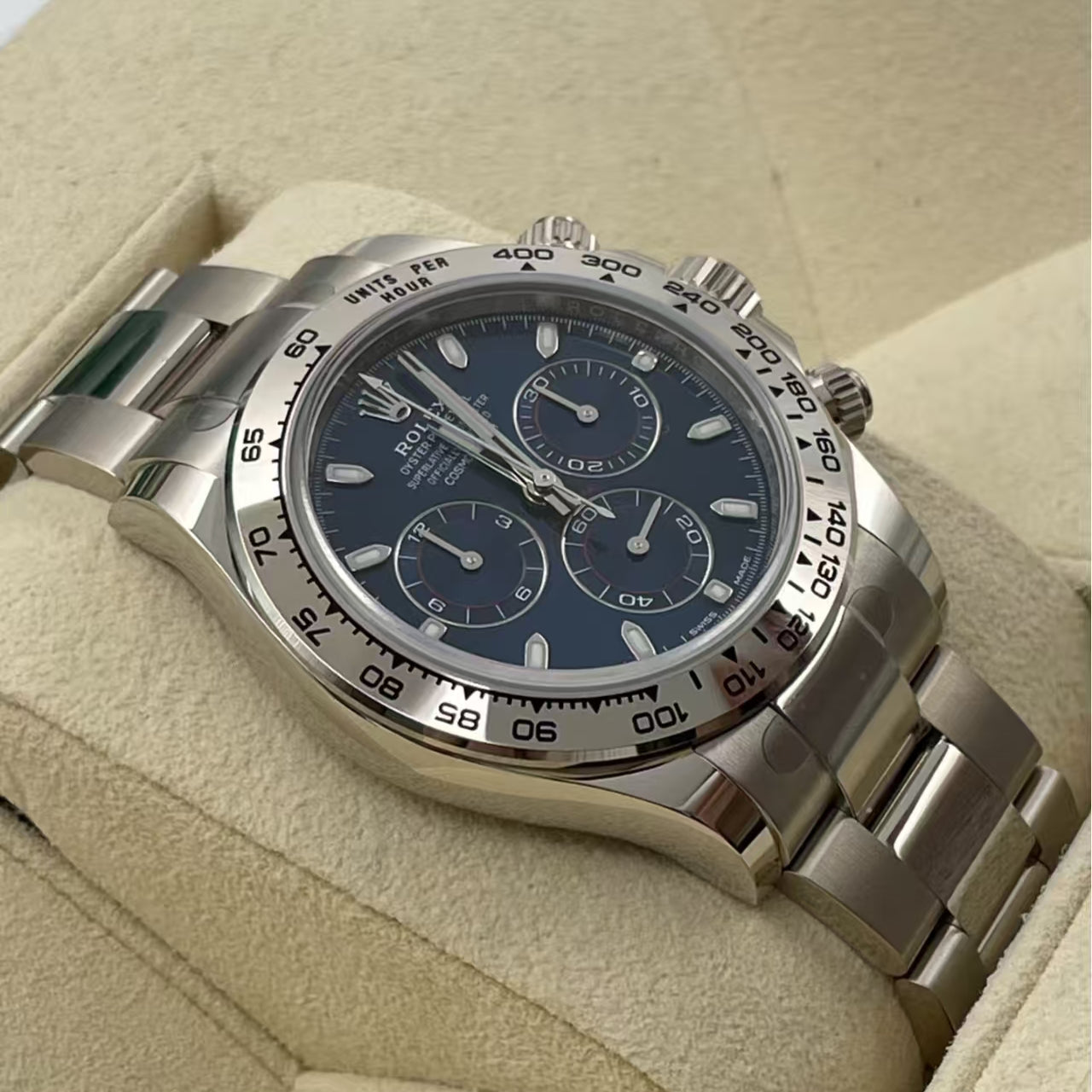 Chronograph -C-Factory -Blue - Silver 904L Steel- Automatic 4130 - 40mm